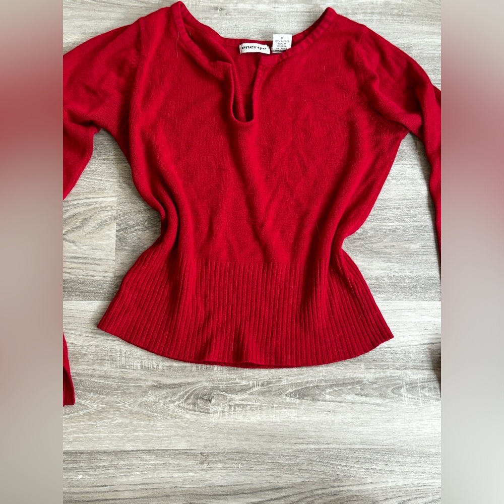 Soft red blouse
